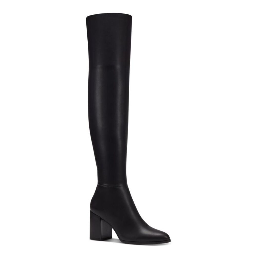 INC Womens Black Flexible Sole Windee Almond Toe Block Heel Heeled Boots 8.5 M